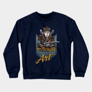 Strength Through Art - Steampunk Crewneck Sweatshirt